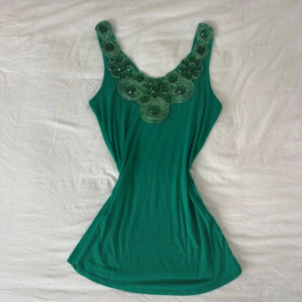 Y2K‎ Body Central Green Gem Tank